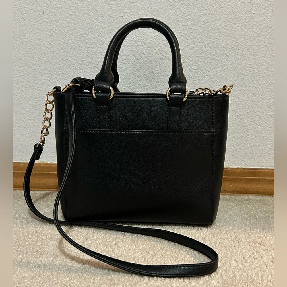 💜SOLD💜NWT Juicy Couture Colorful Love Mini Tote with Crossbody Strap Liquorice - Picture 2 of 14